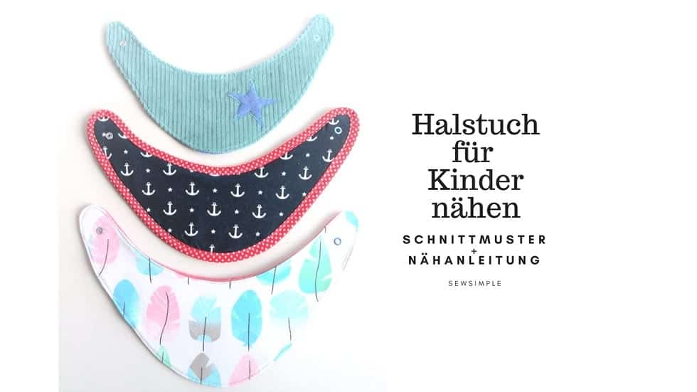 Schnittmuster: Halstuch für Kinder nähen