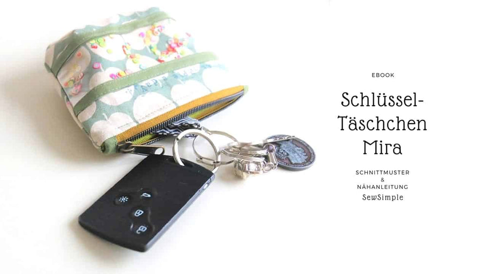 Schlüsseltäschchen nähen: Anleitung "Mira"