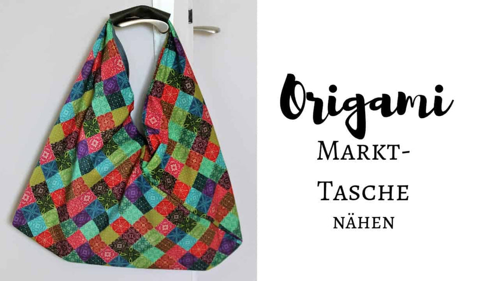Origami Tasche nähen: Fast zu schade für den Markt
