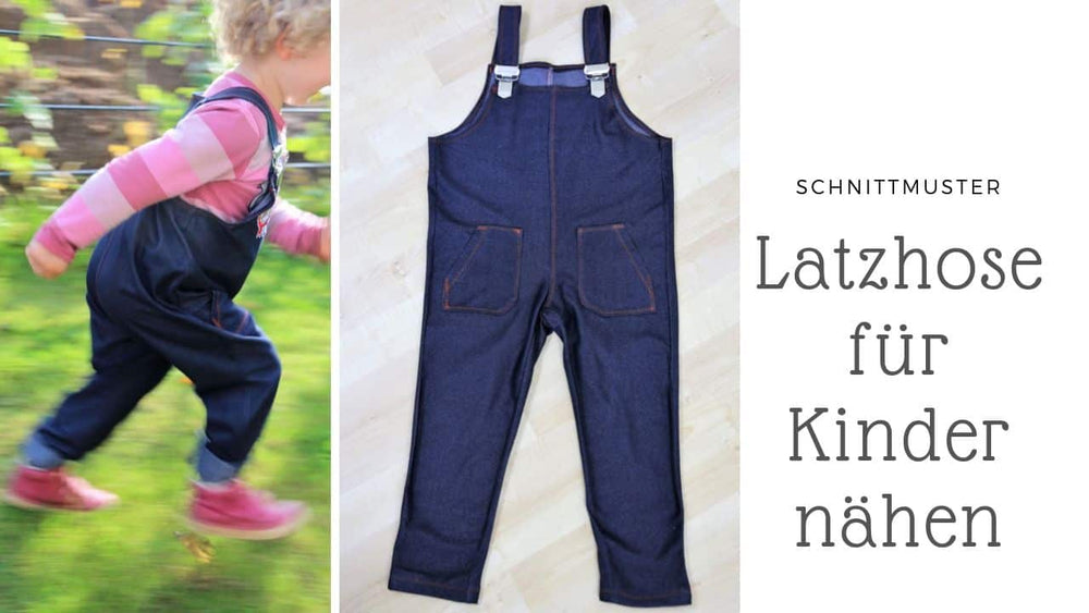 Latzhose für Kinder nähen: Schnittmuster Pepita Mini 68 - 158