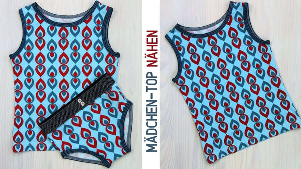 Mädchen-Top nähen mit Schnittmuster (auch für Anfänger)