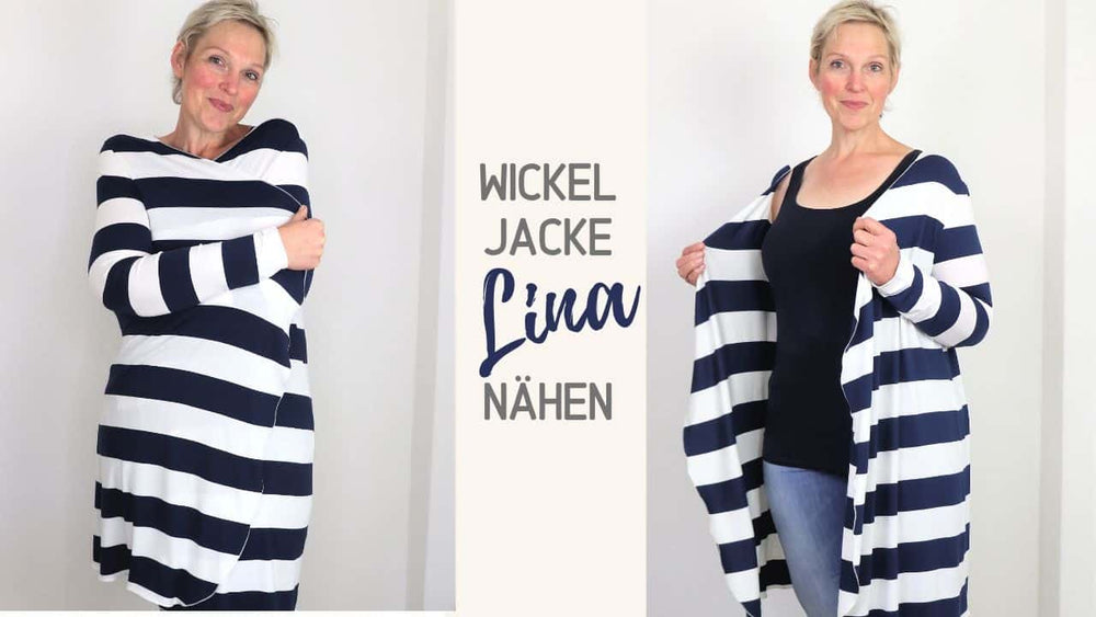 Wickeljacke aus Jersey nähen: In 15 Minuten fertig