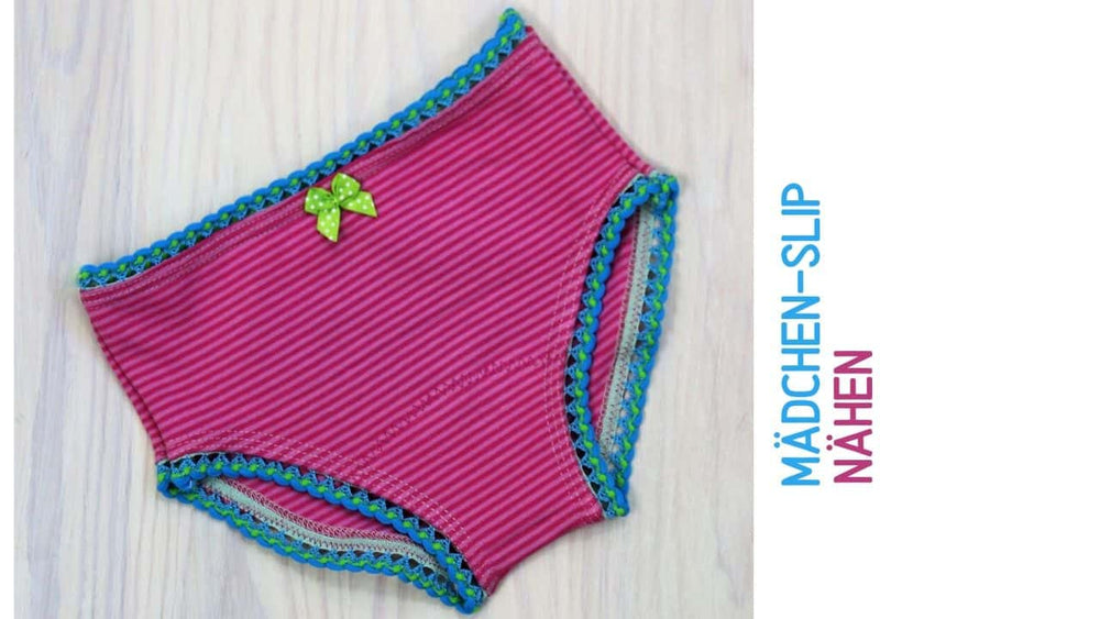 Mädchen-Slip nähen: Anleitung mit Schnittmuster | 86 - 158