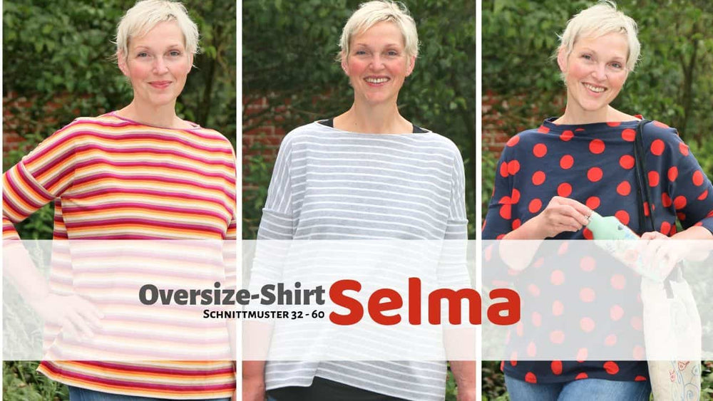 Oversize-Shirt nähen: Super auch mit Stufensaum! | 32 – 60