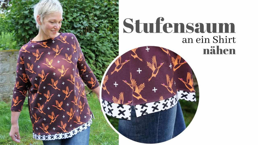 Stufensaum an ein Oberteil nähen: So easy geht cool!