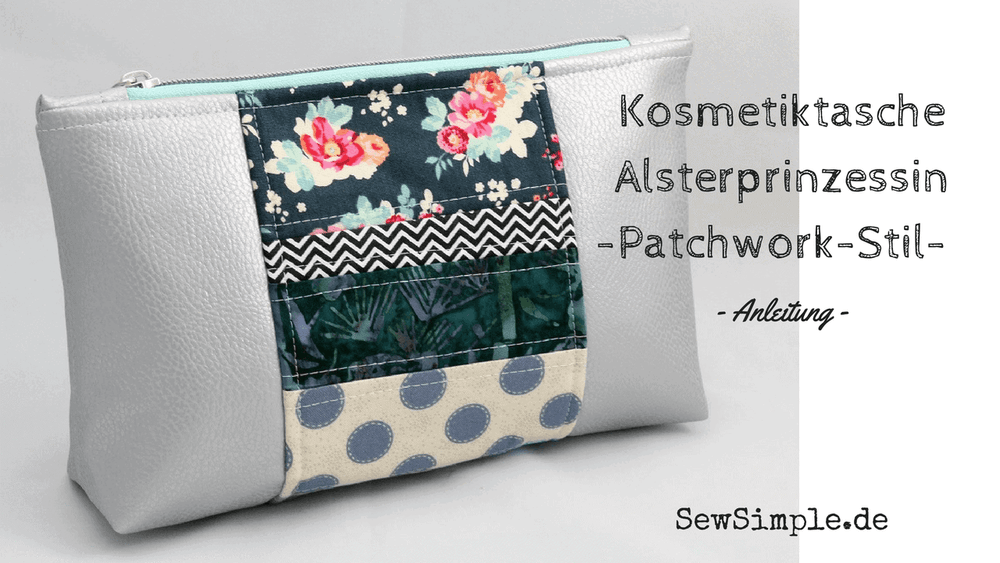 Anleitung: Kosmetiktasche im Patchwork-Look