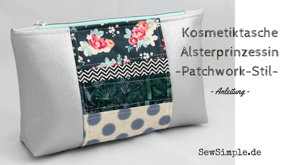 Anleitung: Kosmetiktasche im Patchwork-Look