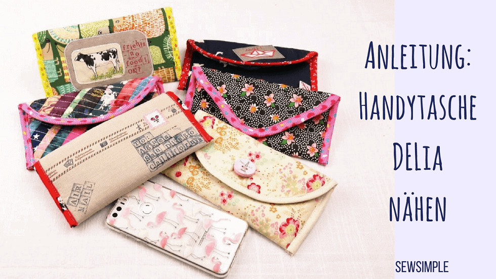 Anleitung: Handytasche Delia nähen | Gratis Schnittmuster