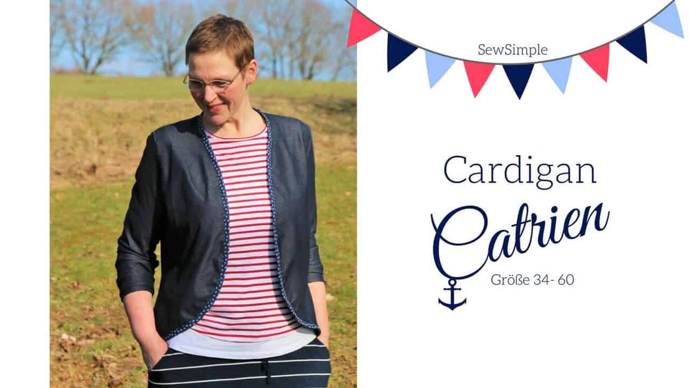 Cardigan nähen: Einfache Anleitung mit Schnittmuster