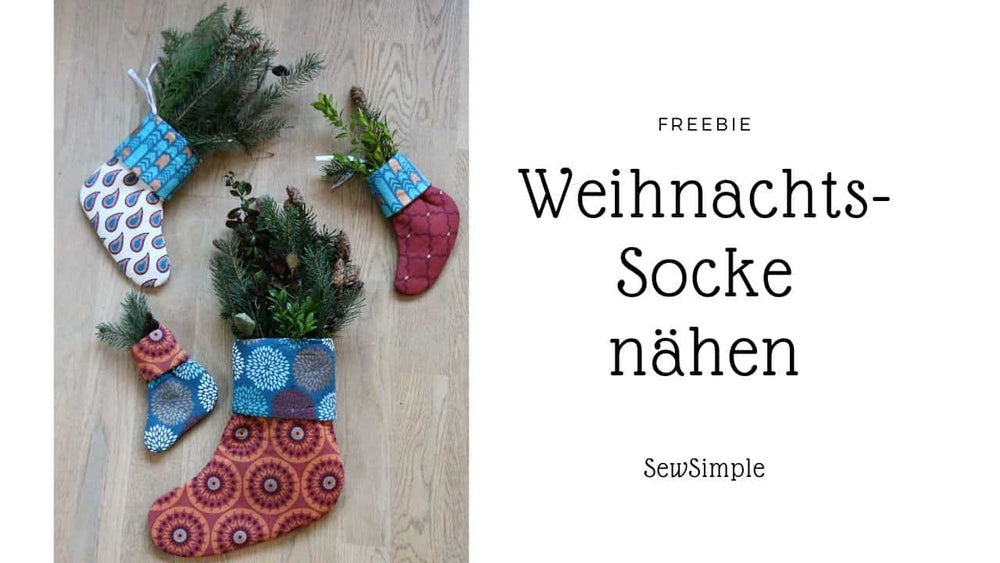 Weihnachtssocke nähen: Näh dir schöne Weihnachtsdeko!