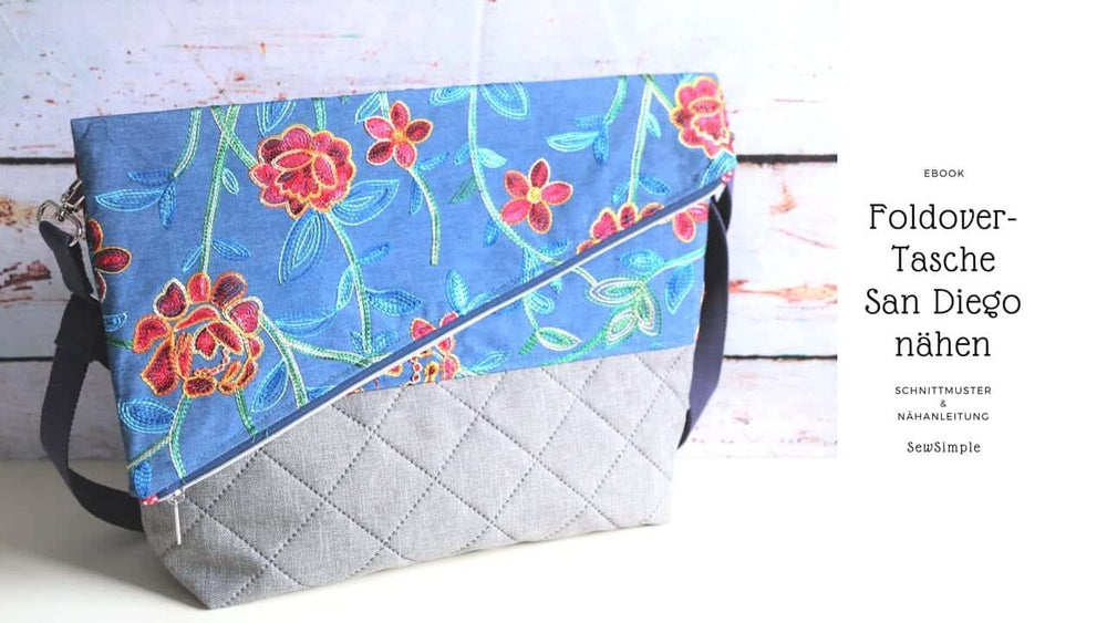 eBook: Foldover Tasche nähen | San Diego