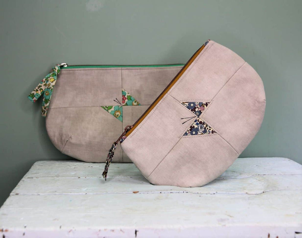 Tasche mit Schmetterling nähen: Patchwork auf die leichte Art!