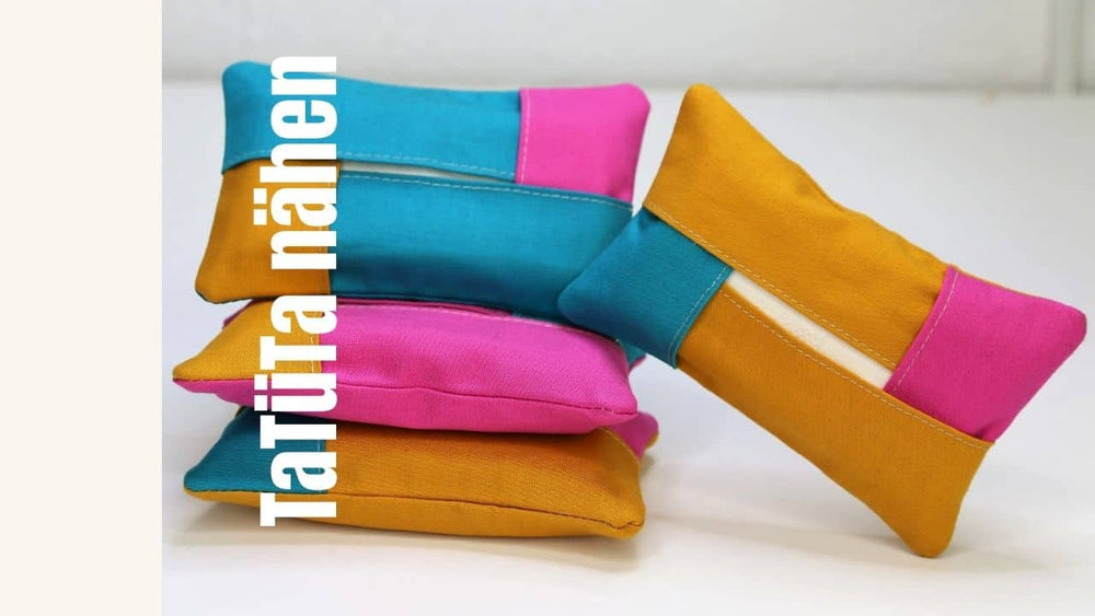 Taschentüchertasche aus Stoffresten nähen