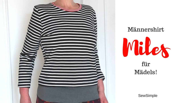 Nicht nur für Jungs: Männershirt für Frauen nähen