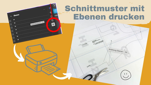 Schnittmuster mit Ebenen drucken: So geht's!