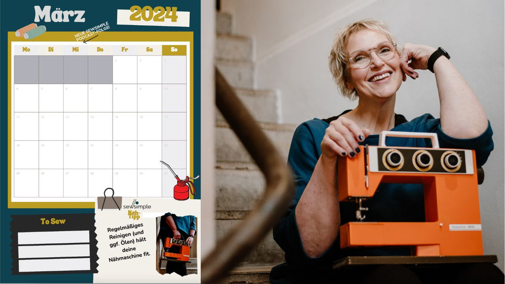 Freebie für dich: SewSimple Nähkalender 2024