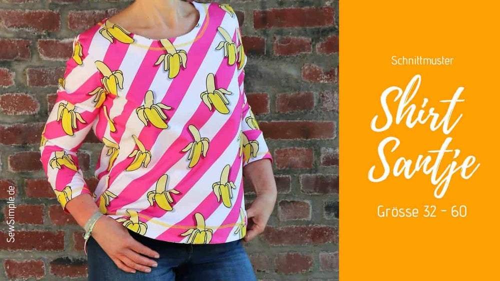 Jetzt geht's rund: Shirt selber nähen | Grösse 32 - 60