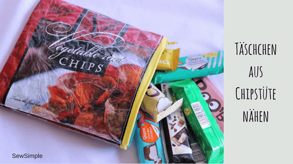Upcycling: Täschchen aus Chipstüte nähen