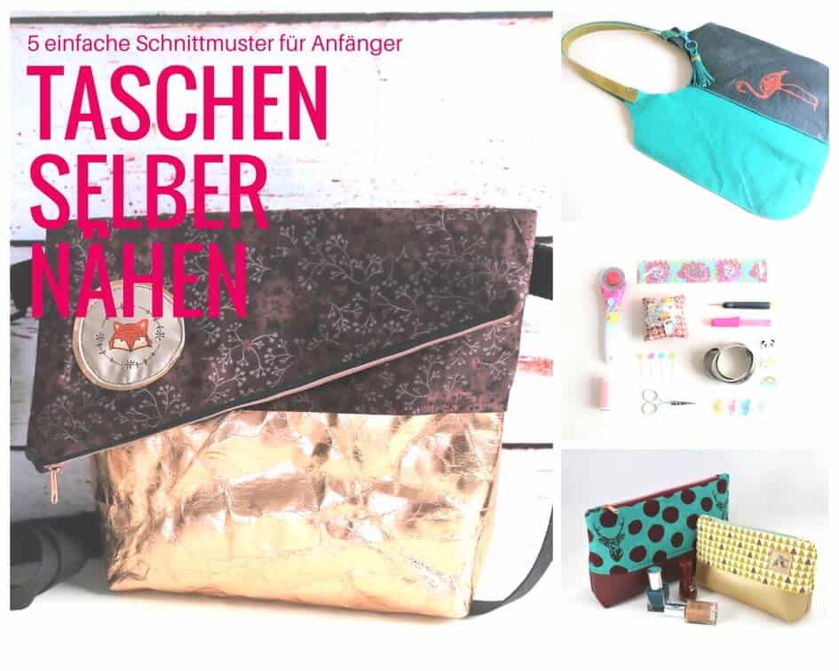 5 einfache Taschen-Schnittmuster für Anfänger
