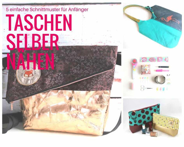 5 einfache Taschen-Schnittmuster für Anfänger