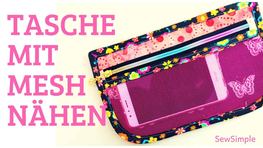 Schnittmuster: Tasche aus Mesh nähen