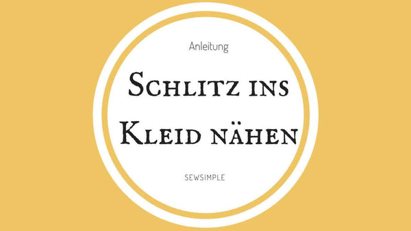 Schlitz ins Kleid nähen: Ganz simple Bilderanleitung