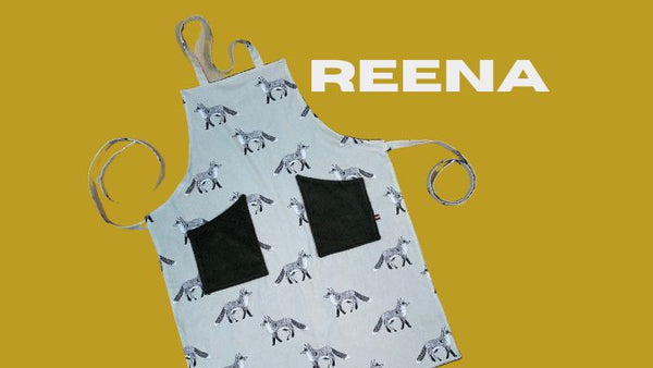Schürze nähen mit kostenlosem Schnittmuster REENA