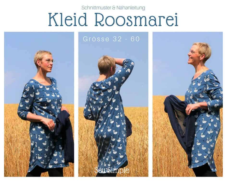 Auch in Plus Size: Kleid Roosmarei nähen