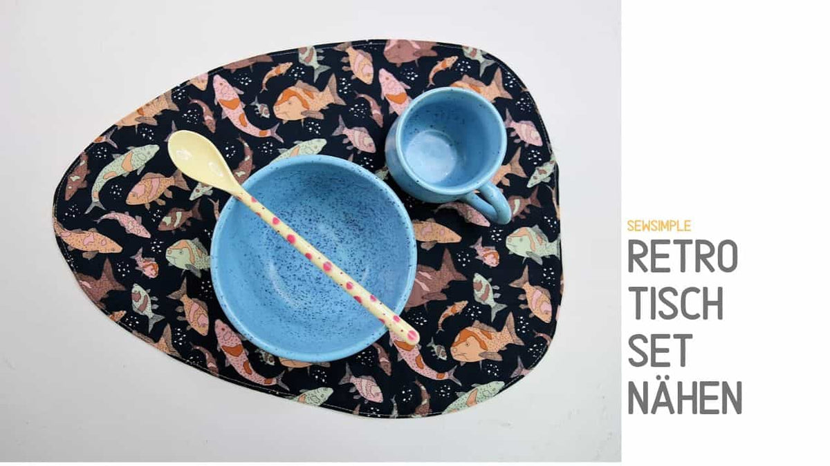 Tischset im Retrolook nähen