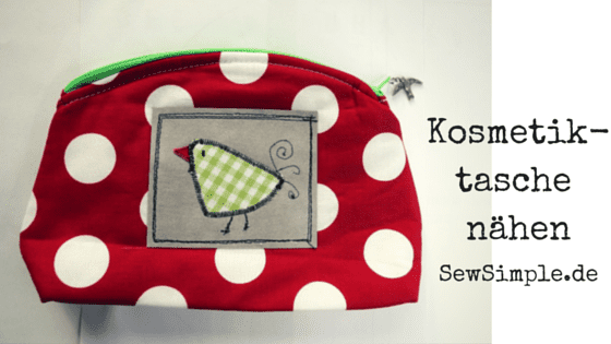Kleine Kosmetiktasche nähen