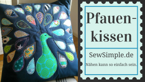 Pfauenkissen nähen