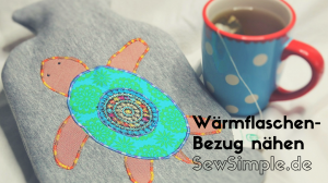 Wärmflaschen-Bezug nähen