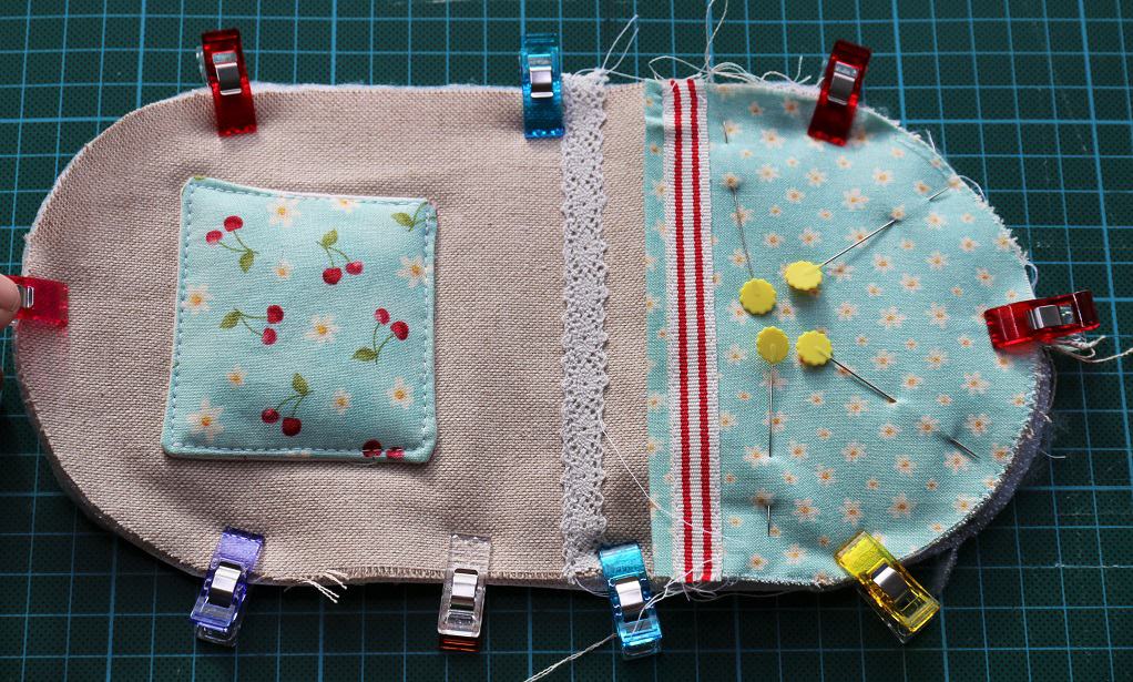Tasche verzieren und Quiltsandwich