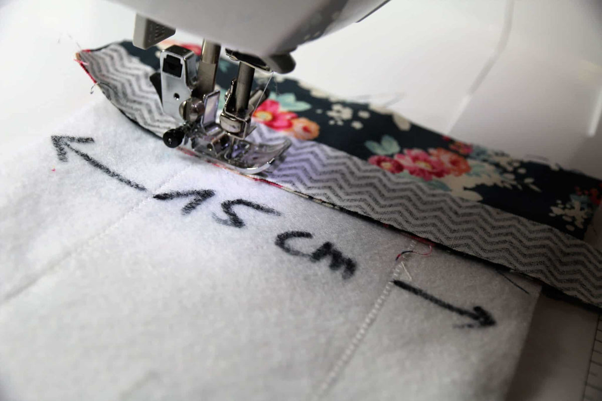Patchwork-Teil quilten
