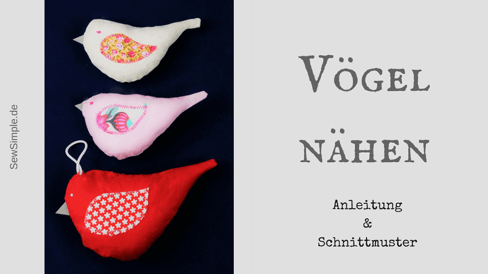 Vögel nähen