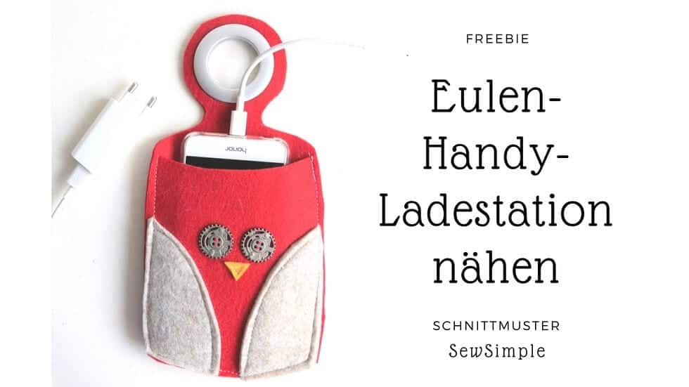 Handy-Ladestation aus Filz nähen