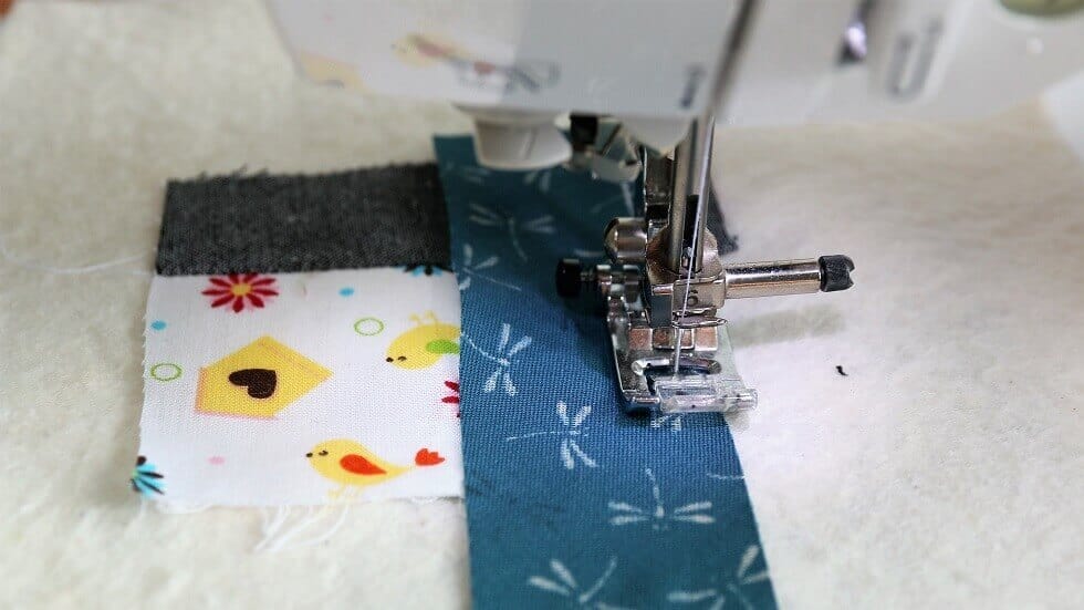Patchwork-Außenseite zusammennähen