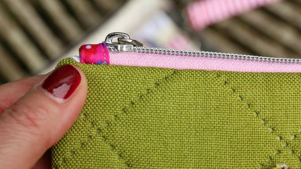 Tasche schließen, wenden und ausformen