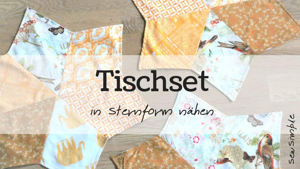 Tischset in Sternform nähen