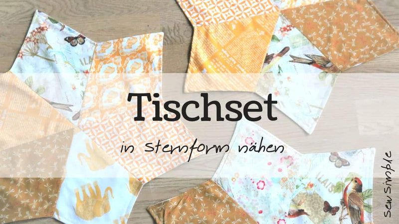 Tischset in Sternform nähen