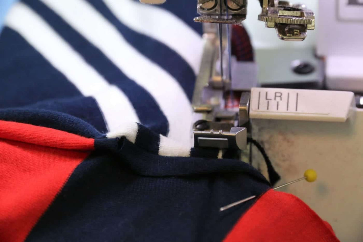 Seitennaht in einem Zug schließen