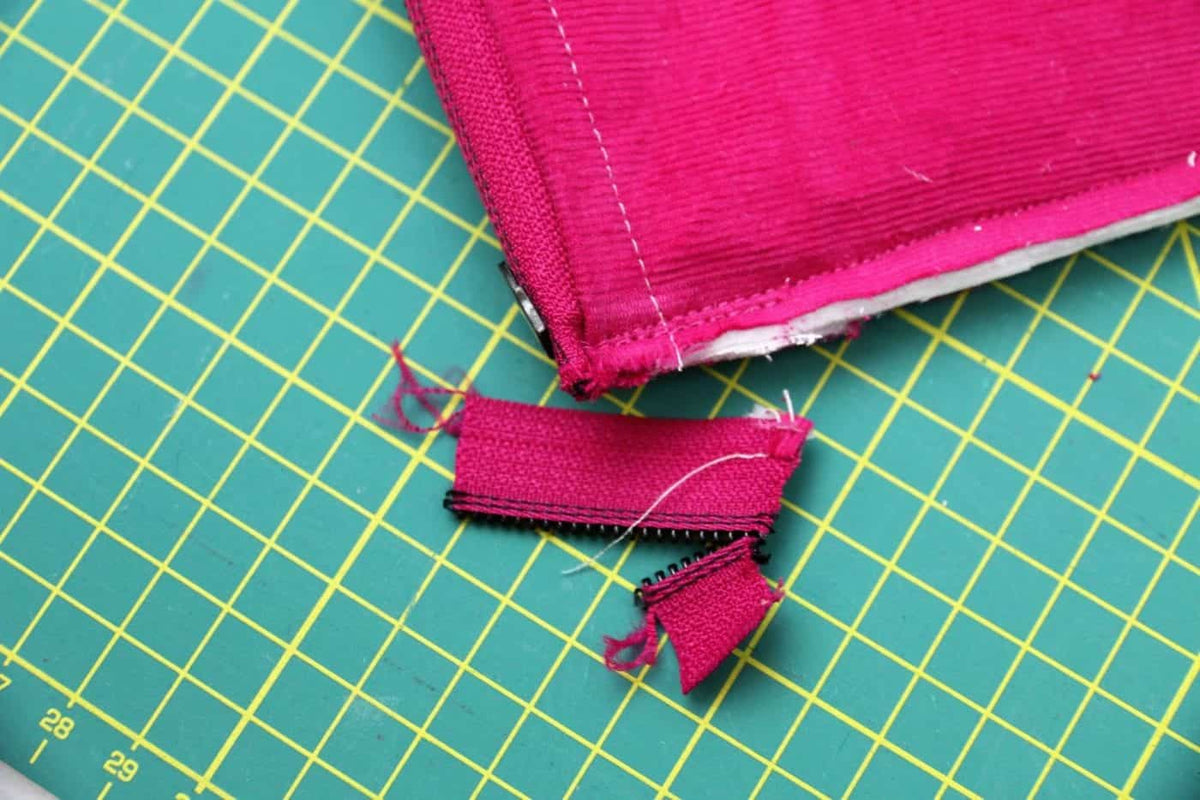 Tasche wenden und Seiten vorbereiten