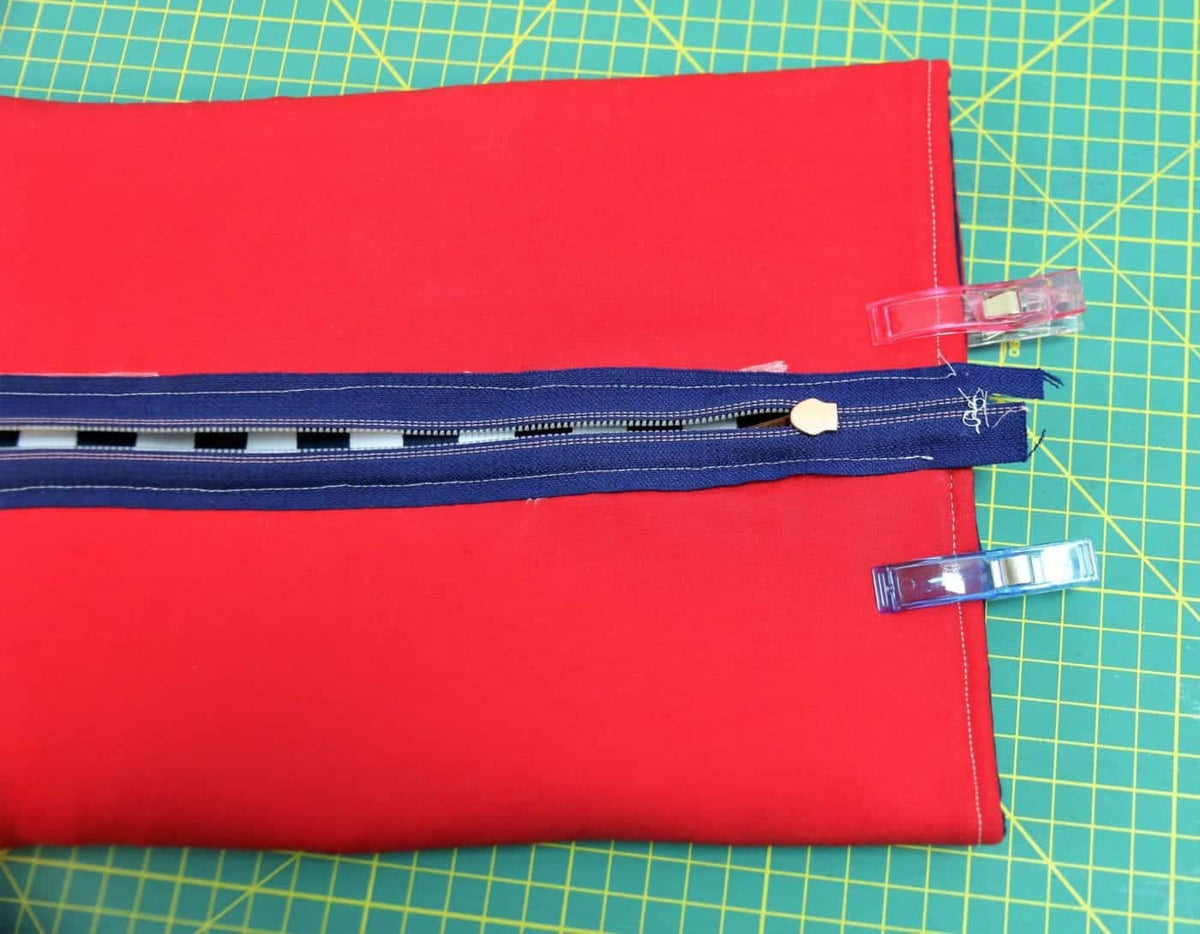 Tasche wenden und schließen