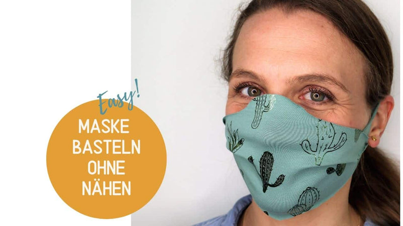 Maske basteln ohne Nähen