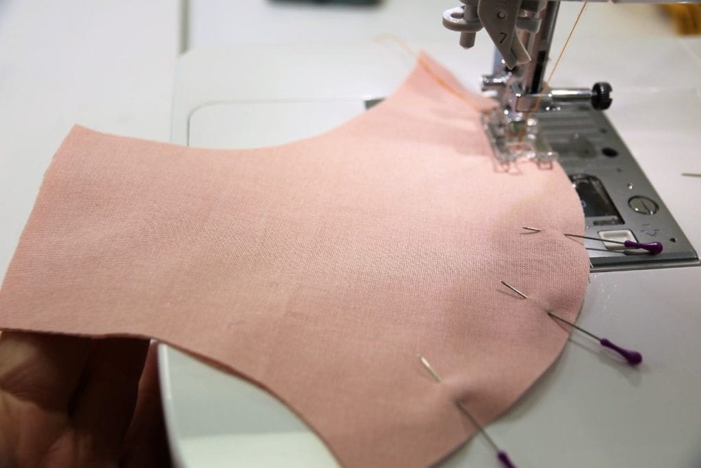 Vordere Rundung nähen