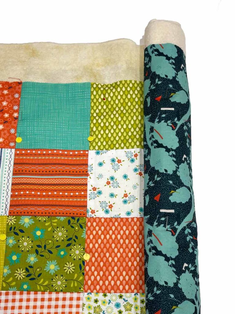 Das Quilten der Babydecke