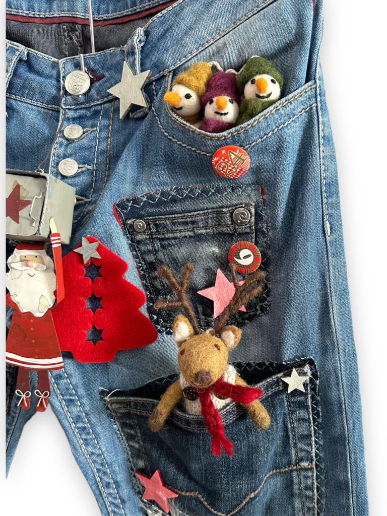 Adventskalenderzahlen anbringen und aufhängen