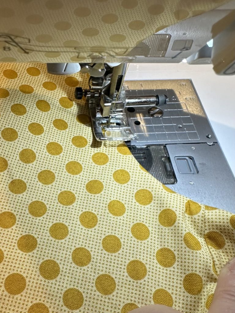 Obere Taschenkante absteppen