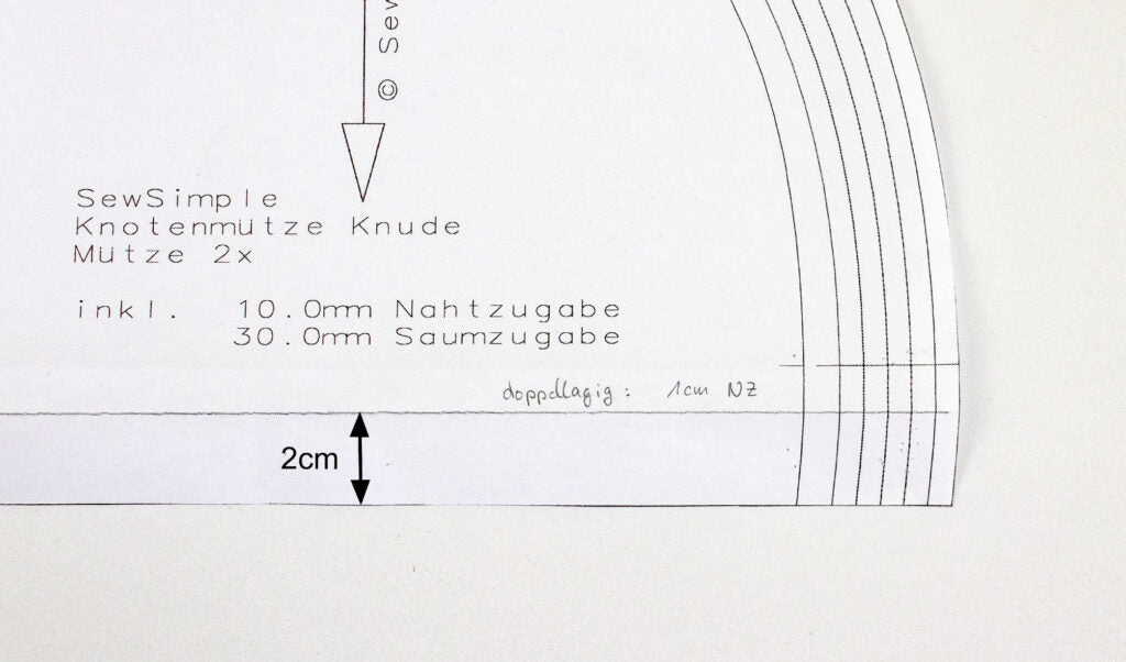 Schnittmuster anpassen