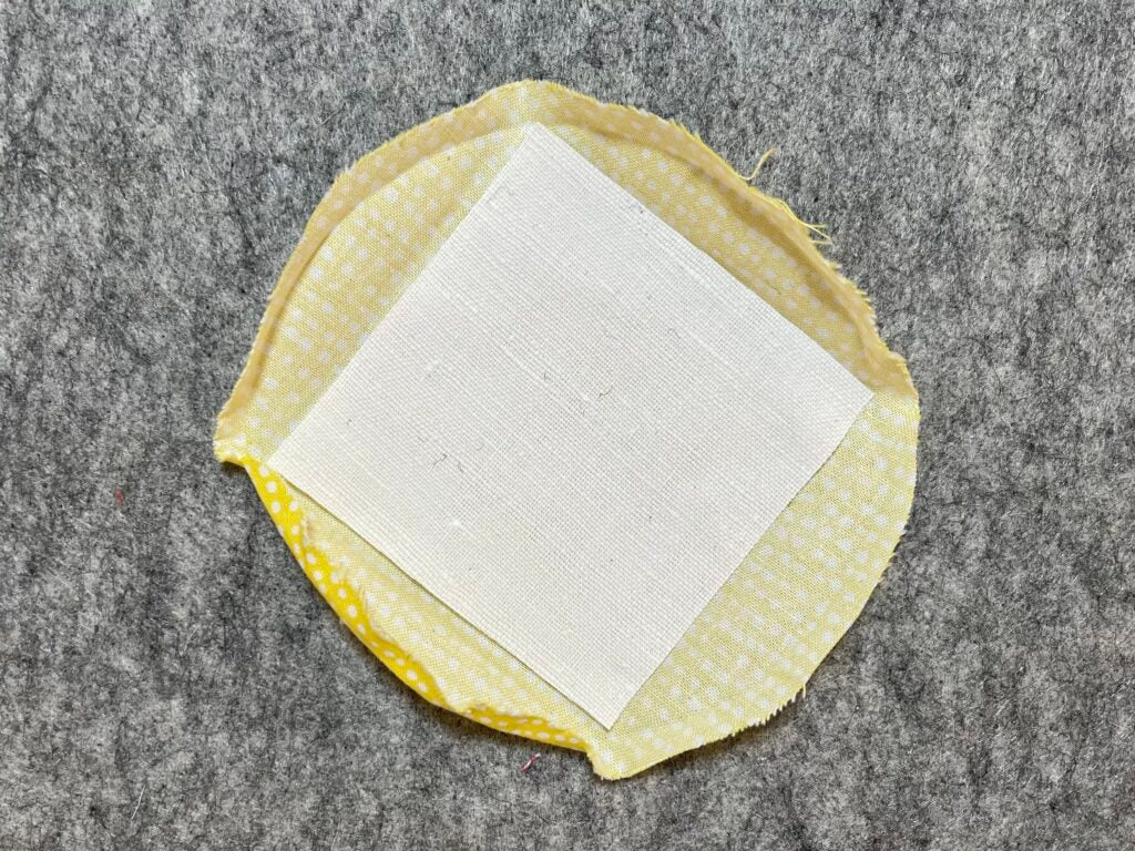 Innenquadrat zuschneiden und einlegen